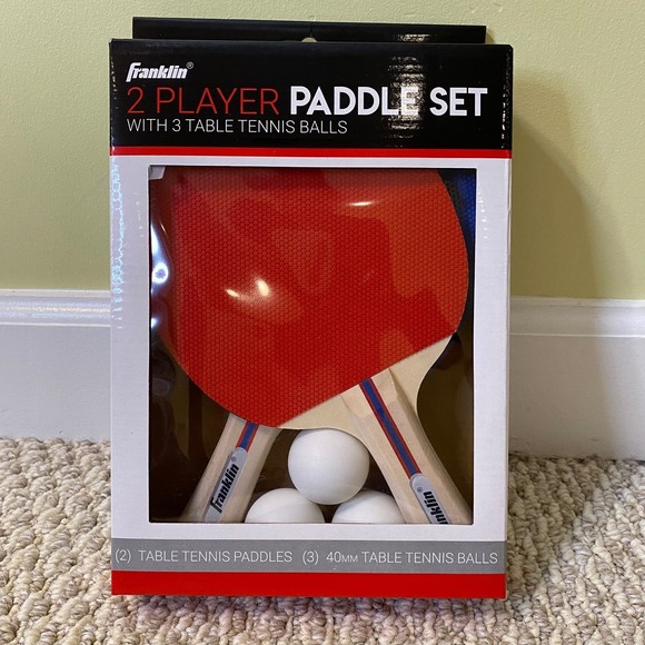 Franklin Other - NEW Franklin 2 Player Table Tennis Paddles Set & Balls Ping Pong